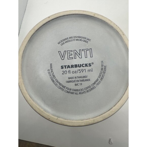 Starbucks Venti Mug Set Gray & White 20 Fl Oz 591ml Microwave & Dishwasher Safe - Picture 4 of 4